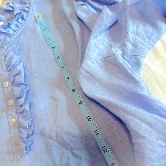 SUNDAYS Blue Ruffle Blouse - Picture 9 of 10